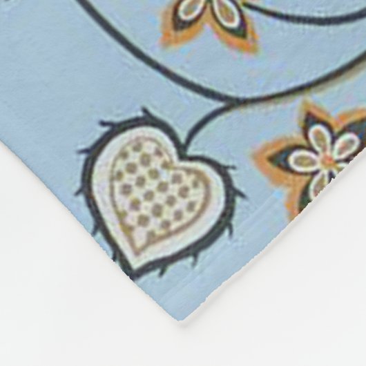 Couverture Polaire Oiseaux et fleurs, William Morris (Coin)