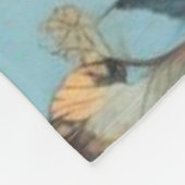 Couverture Polaire Oiseaux Fleurs Et Papillons (Coin)