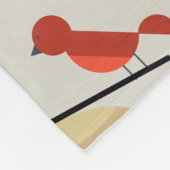 Couverture Polaire Oiseaux modernes du milieu du siècle (Coin)