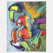 Couverture Polaire Oiseaux tropicaux (Devant)