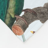 Couverture Polaire Oiseaux tropicaux Perroquets et feuillage (Coin)