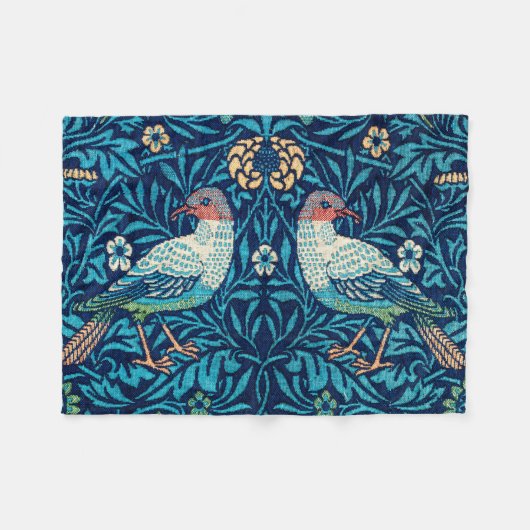 Couverture Polaire Oiseaux, William Morris (Devant (Horizontal))