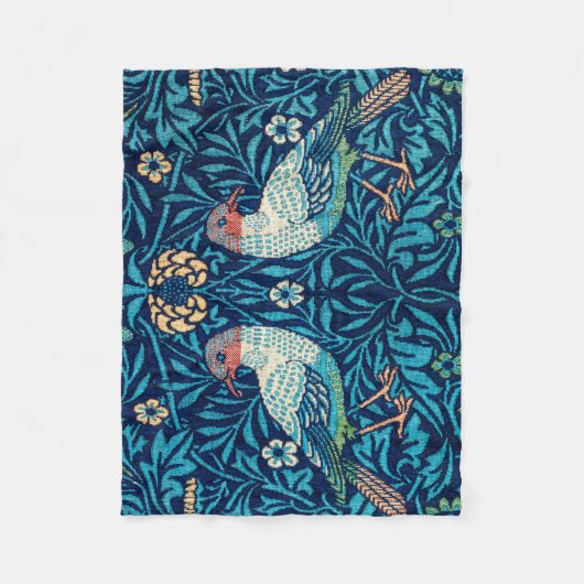 Couverture Polaire Oiseaux, William Morris (Devant)
