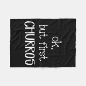 Couverture Polaire Ok But First Churros Sarcastic Quote Funny Churro (Devant (Horizontal))