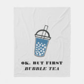 Couverture Polaire Ok Mais Premier Tea Buble Personnalisé (Devant)