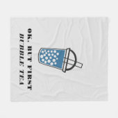 Couverture Polaire Ok Mais Premier Tea Buble Personnalisé (Devant (Horizontal))