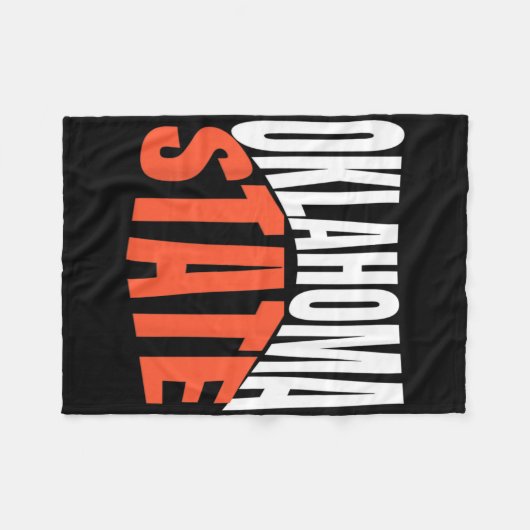 Couverture Polaire Oklahoma State  (Devant (Horizontal))