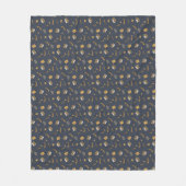 Couverture Polaire Oktoberfest Pretzel Beer Festival Motif Bleu (Devant)