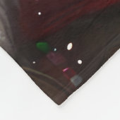 Couverture Polaire Old English Sheepdog Festive de Noël (Coin)