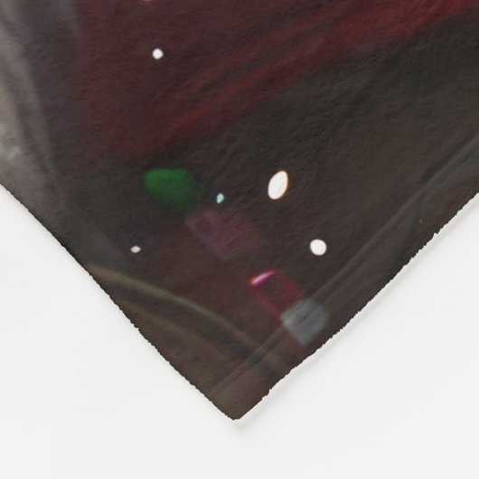 Couverture Polaire Old English Sheepdog Festive de Noël (Coin)