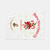 Couverture Polaire Old Fashioned North Le Candy Cane Company Elf Chri (Devant (Horizontal))
