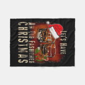 Couverture Polaire Old Fashioned Whiskey Christmas - Bourbon Tail Dri (Devant (Horizontal))