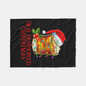 Couverture Polaire Old Fashioned Whiskey Christmas Funny Bourbon Tail (Devant (Horizontal))