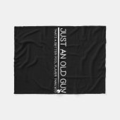 Couverture Polaire Old Guy Pool Player Conception Cadeau Pour Elder B (Devant (Horizontal))