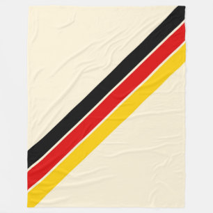 Couverture Polaire Old School Striped les années 70 80s Retro Racing 