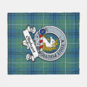 Couverture Polaire Oliphant Ancien Clan Badge Tartan Plaid (Devant (Horizontal))