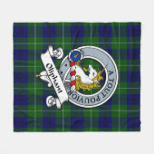 Couverture Polaire Oliphant Moderne Clan Badge Tartan Plaid (Devant (Horizontal))