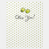 Couverture Polaire Olive (Devant)