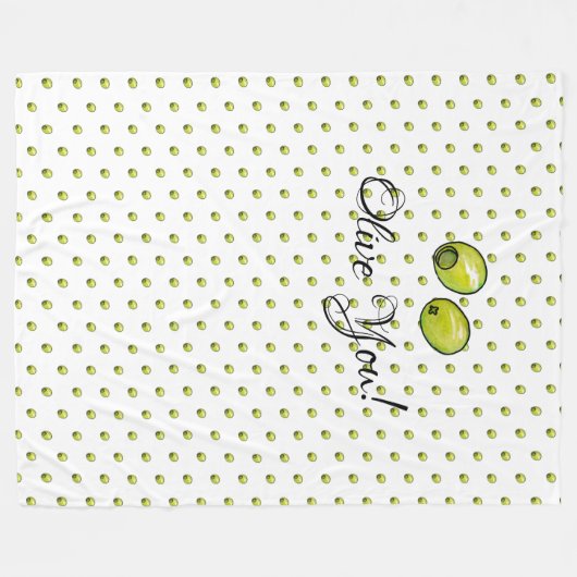 Couverture Polaire Olive (Devant (Horizontal))