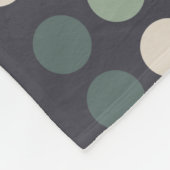 Couverture Polaire Olive foncé vert Motif géométrique Boho (Coin)
