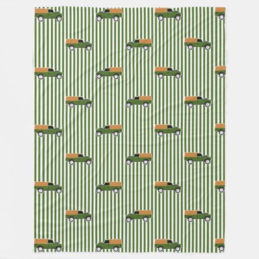 Couverture Polaire Olive Green Série 3 Land Rover (Devant)