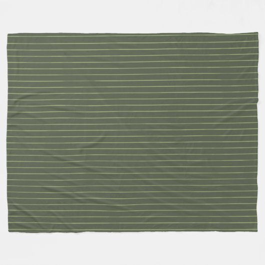 Couverture Polaire Olive Pinstripes (Devant (Horizontal))
