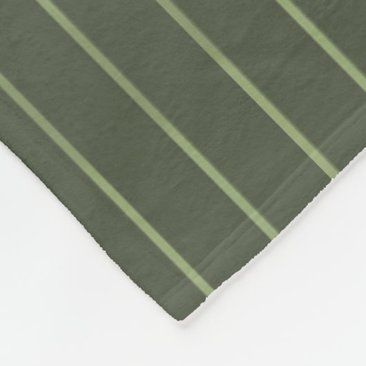 Couverture Polaire Olive Pinstripes (Coin)