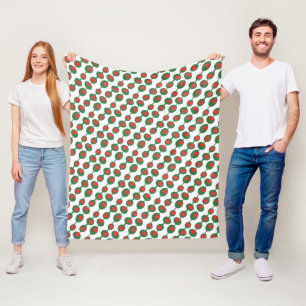 Couverture Polaire Olives atomiques Motif du milieu du siècle
