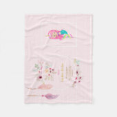 Couverture Polaire OLIVIA - Filles Nom Signification Cadeau - Sirène (Devant)