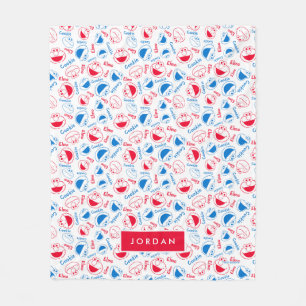 Couverture Polaire Om Nom Nom Nom Motif BD Ajouter Votre Nom