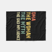Couverture Polaire Oma La Femme Le Mythe D Influence Funny Vinta (Devant (Horizontal))