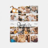 Couverture Polaire Oma We Lots Hearts Modern Photo Collage (Devant)