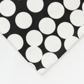 Couverture Polaire Ombré 240816 - Blanc et noir (Coin)