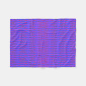 Couverture Polaire Ombre bleu et pourpre Chevron (Devant (Horizontal))
