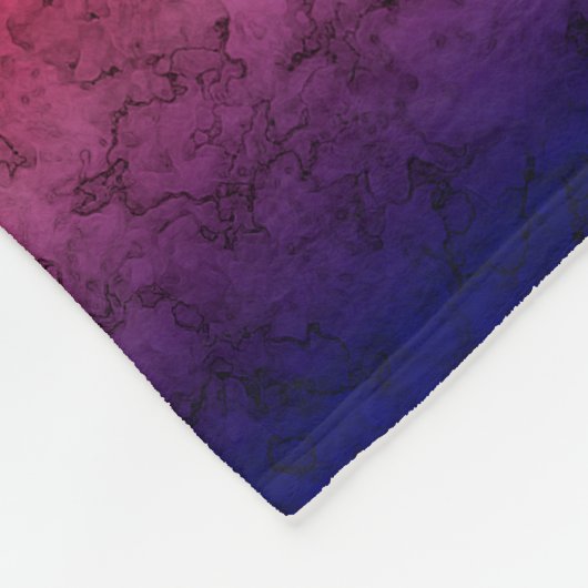 Couverture Polaire Ombre bleu-rouge (Coin)