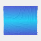 Couverture Polaire Ombre bleu turquoise moderne (Devant (Horizontal))