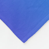 Couverture Polaire Ombre bleu turquoise moderne (Coin)