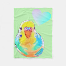 Ombre Coeur d'Oiseau coloré Parakeet S