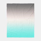 Couverture Polaire Ombre gris turquoise (Devant)