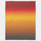 Couverture Polaire Ombre jaune rouge orange rouge vibrant (Devant)