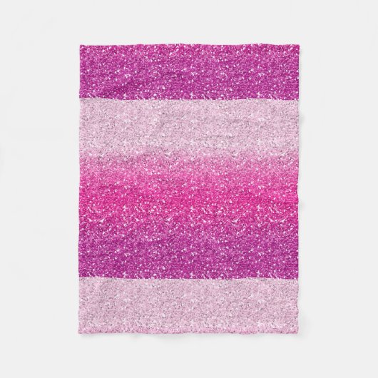 Couverture Polaire Ombre rose scintillant (Devant)