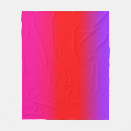 Couverture Polaire Ombre rouge violet magenta Festive (Devant)