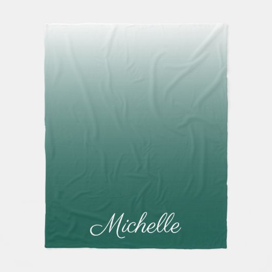 Couverture Polaire ombre vert (Devant)