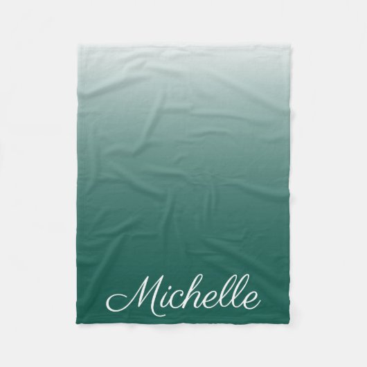 Couverture Polaire ombre vert (Devant)