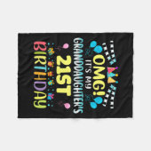 Couverture Polaire Omg Its My Granddaughters 21st Birthday Sweet 21 Y (Devant (Horizontal))