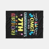 Couverture Polaire Omg Its My Granddaughters 7th Birthday Sweet 7 Yea (Devant (Horizontal))