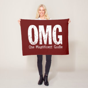 Couverture Polaire OMG : Un gardien de but magnifique (soccer) Fleece