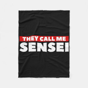 Couverture Polaire On M'Appelle Sensei Martial Arts Karate