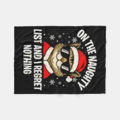 Couverture Polaire On Naughty List And I Regret Nothing Funny Cat Chr (Devant (Horizontal))