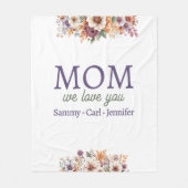 Couverture Polaire On T'Aime Maman (Devant)